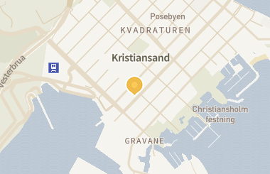 Kart med med nål på restauranten