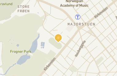 Kart med med nål på restauranten