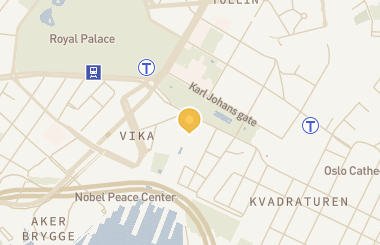 Kart med med nål på restauranten