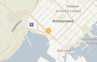 Kart med med nål på restauranten