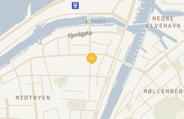 Kart med med nål på restauranten