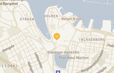 Kart med med nål på restauranten