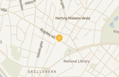 Kart med med nål på restaurantene